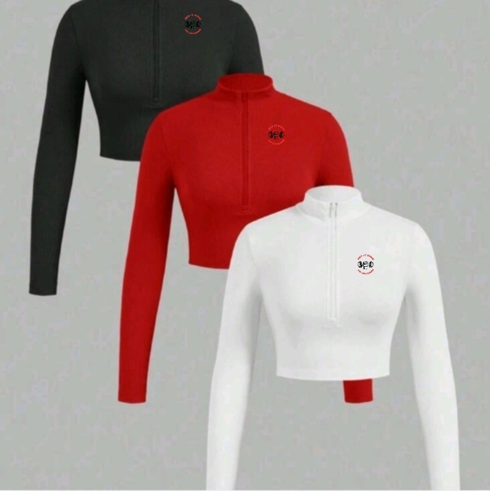 Long Sleeve Women Gym Tops